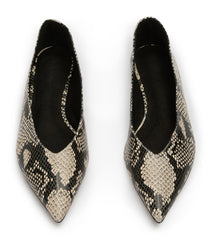 Joop Ecru Snake Flats - Tony Bianco Discount
