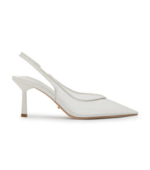 Breeze White Nylon Heels - Tony Bianco On Sale