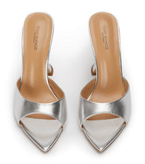 Marcel Silver Nappa Metallic Heels - Tony Bianco Outlet