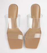 Chicago Clear Vinylite/Skin Nappa Heels - Tony Bianco US