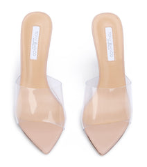 Marley Clear Vinylite/Skin Heels - Tony Bianco For Sale