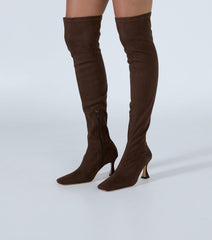 Fancy Choc Stretch Suede - Tony Bianco On Sale