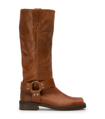 Biker Cognac Calf Boots - Tony Bianco US
