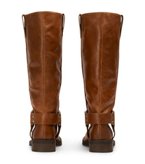 Biker Cognac Calf Boots - Tony Bianco US