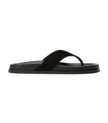 Loop Black Suede Sandals - Tony Bianco Outlet
