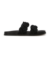 Lucky Black Rope Sandals - Tony Bianco Online Shop