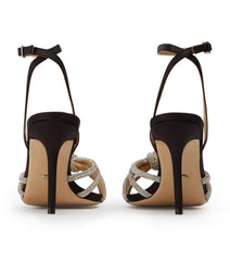 Helena Black Satin Heels - Tony Bianco Online Shop