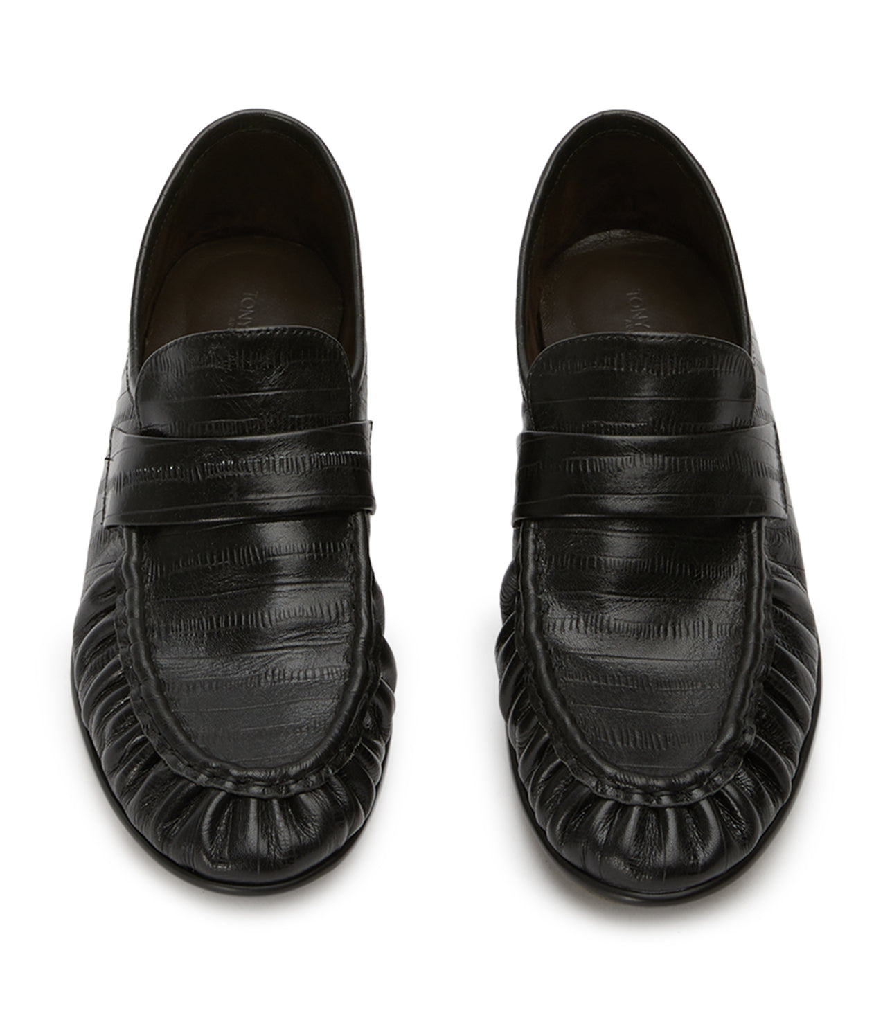 Gatsby Black Anguille Flats - Tony Bianco On Sale