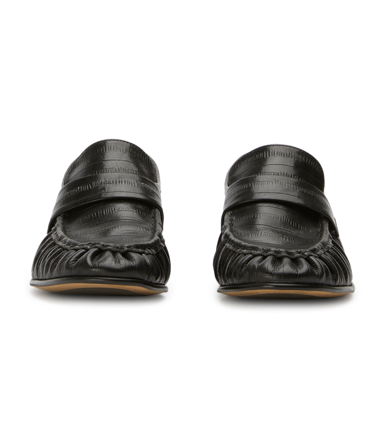 Gatsby Black Anguille Flats - Tony Bianco On Sale