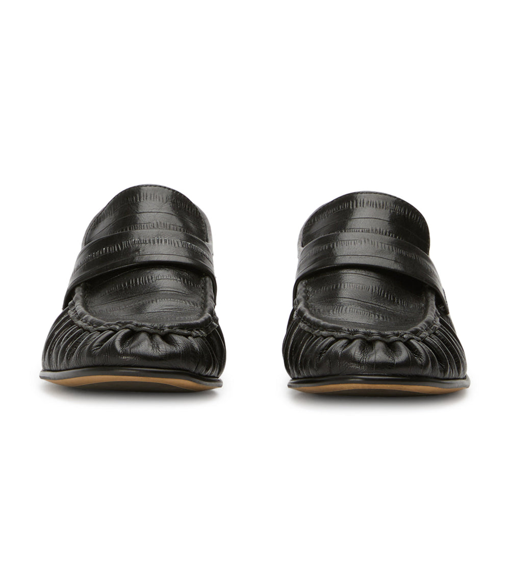 Gatsby Black Anguille Flats - Tony Bianco On Sale
