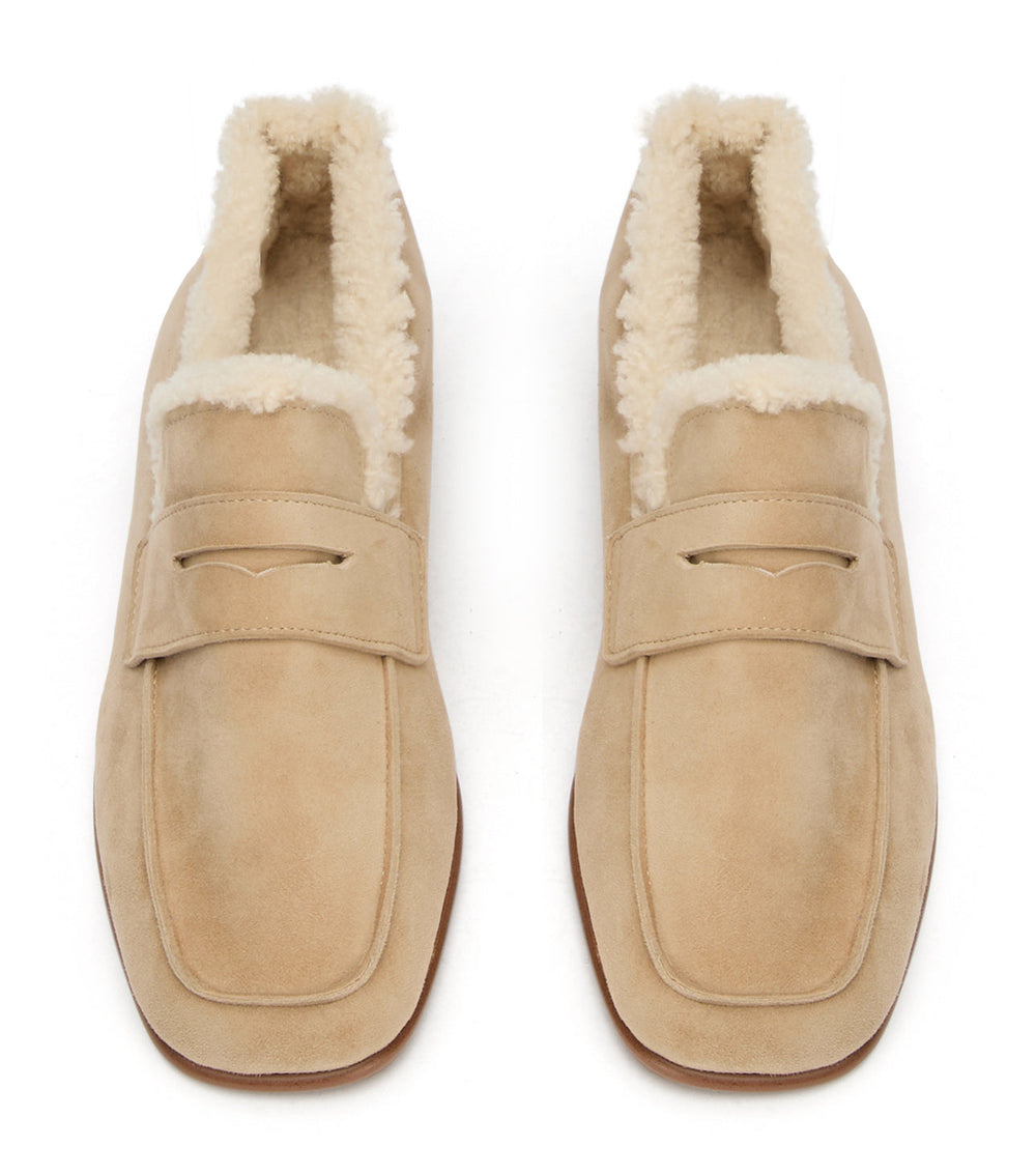 Gloria Stone Suede/Shearling - Tony Bianco For Sale
