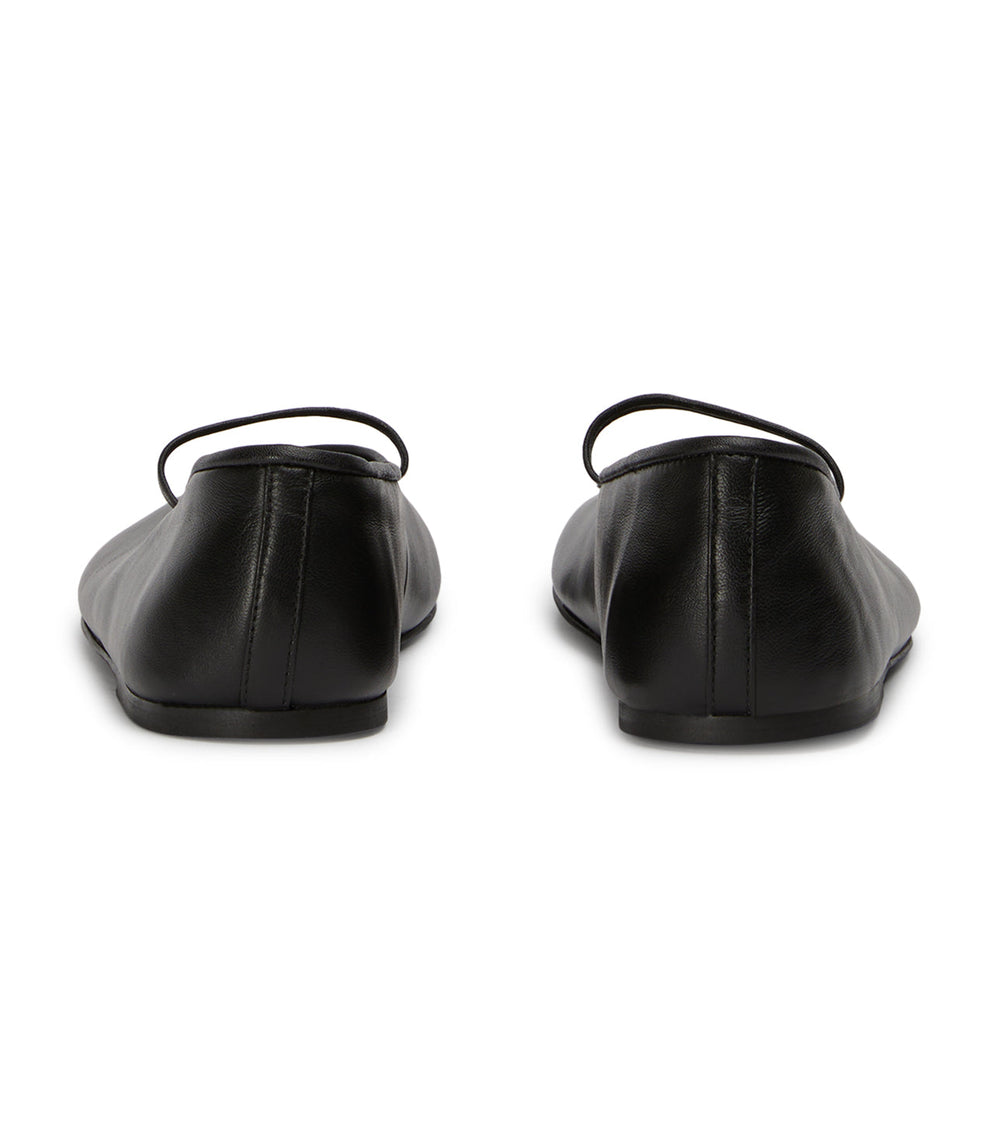 Martinez Black Nappa Flats - Tony Bianco On Sale