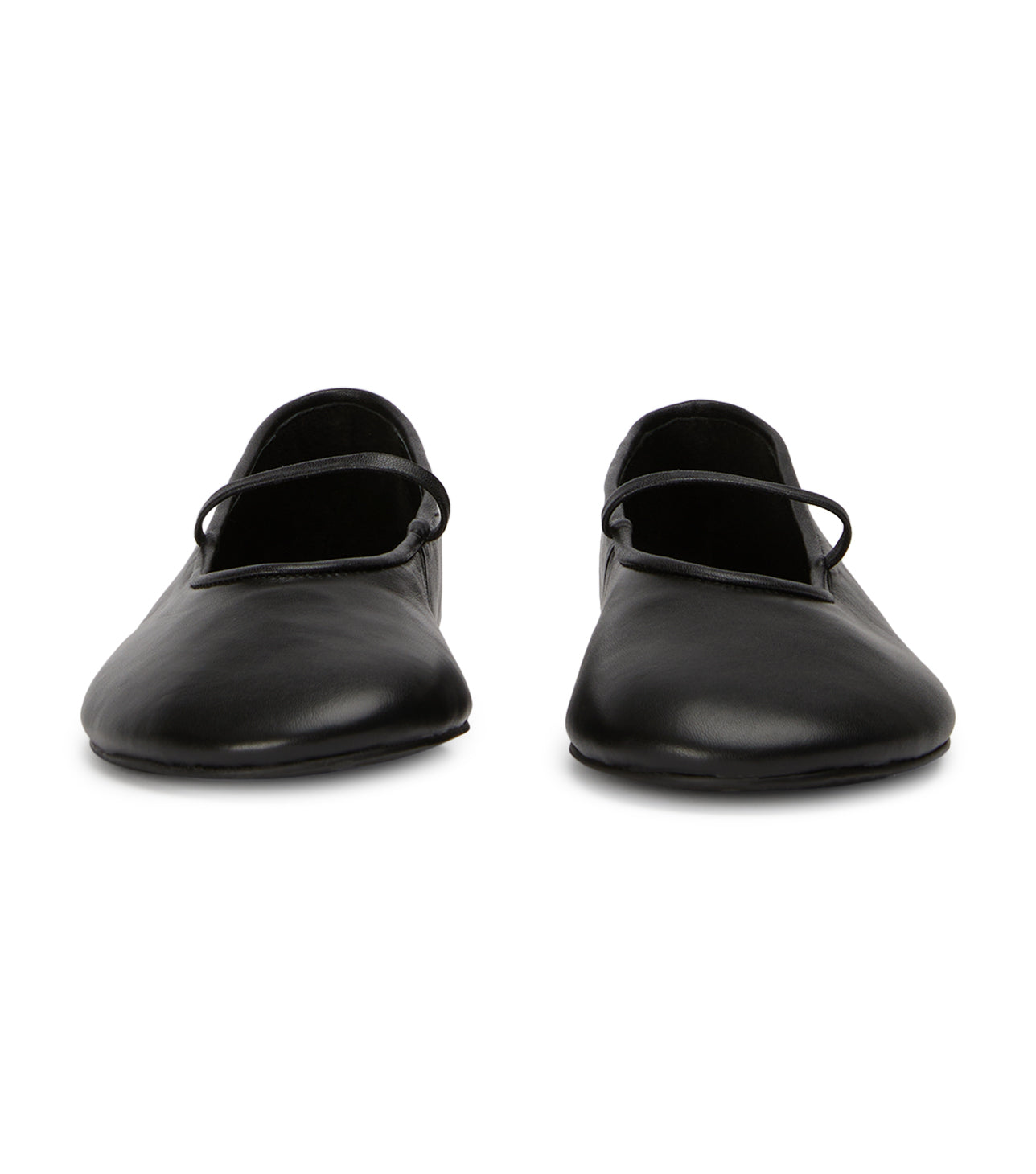 Martinez Black Nappa Flats - Tony Bianco On Sale