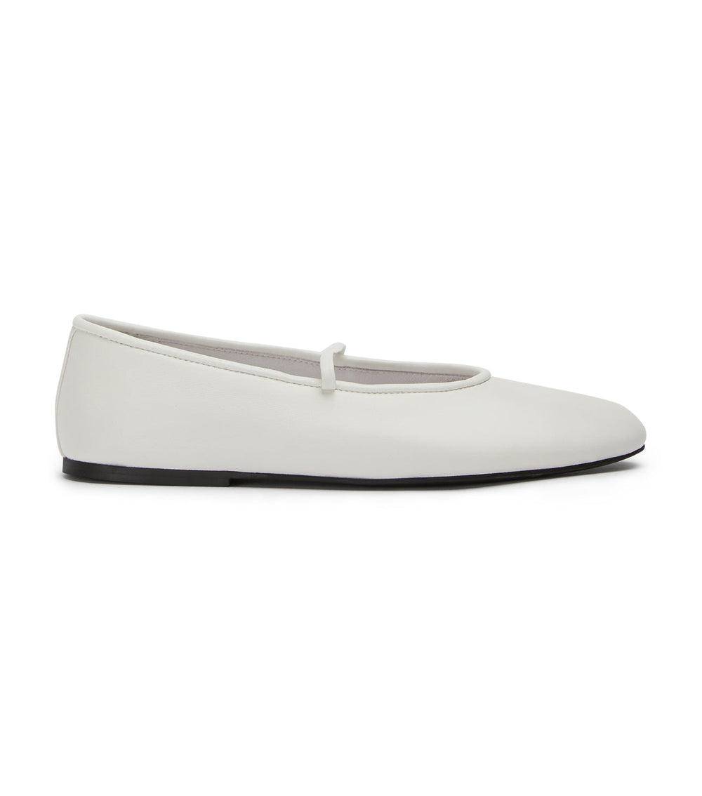 Martinez White Nappa Flats - Tony Bianco Outlet