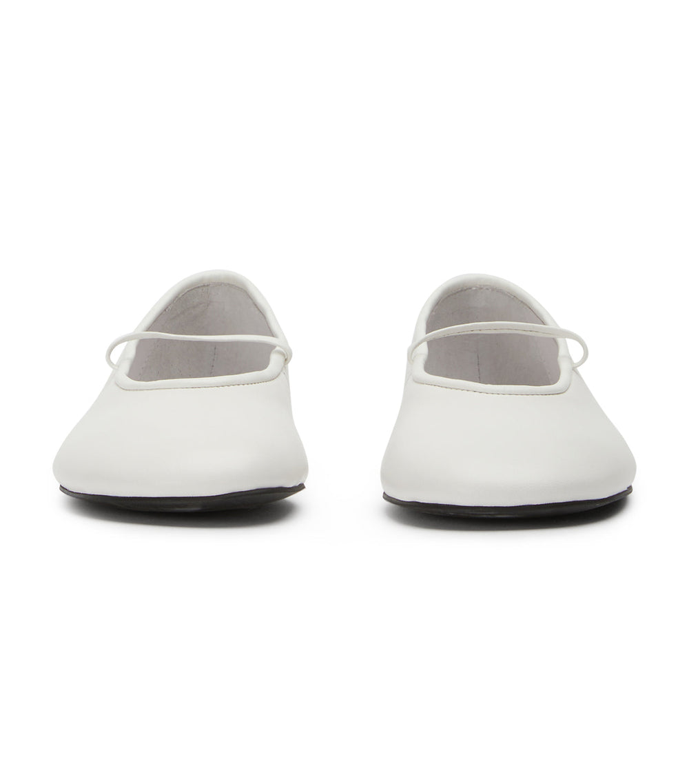 Martinez White Nappa Flats - Tony Bianco Outlet