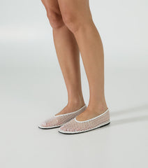 Mazey White Mesh - Tony Bianco Online
