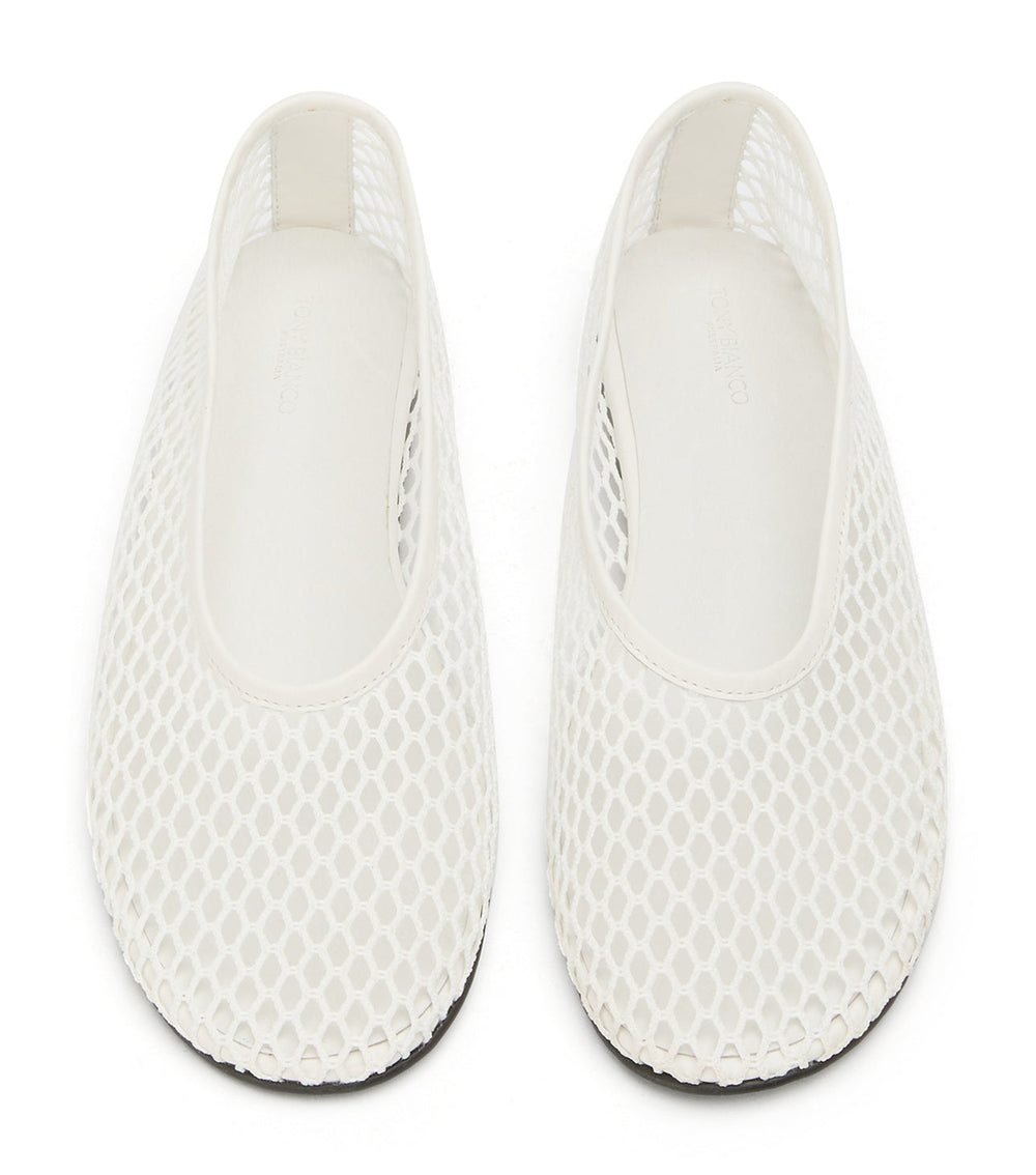 Mazey White Mesh - Tony Bianco Online