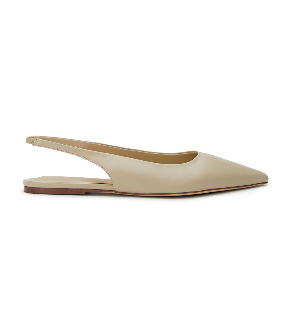 Javier Vanilla Nappa Flats - Tony Bianco On Sale
