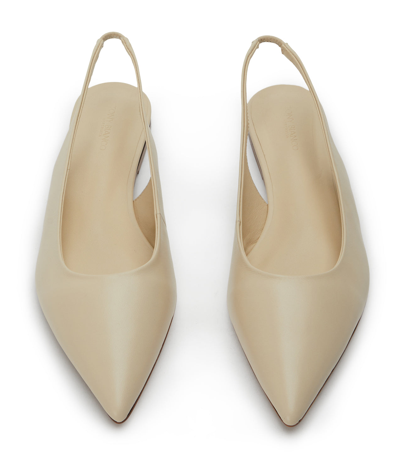 Javier Vanilla Nappa Flats - Tony Bianco On Sale