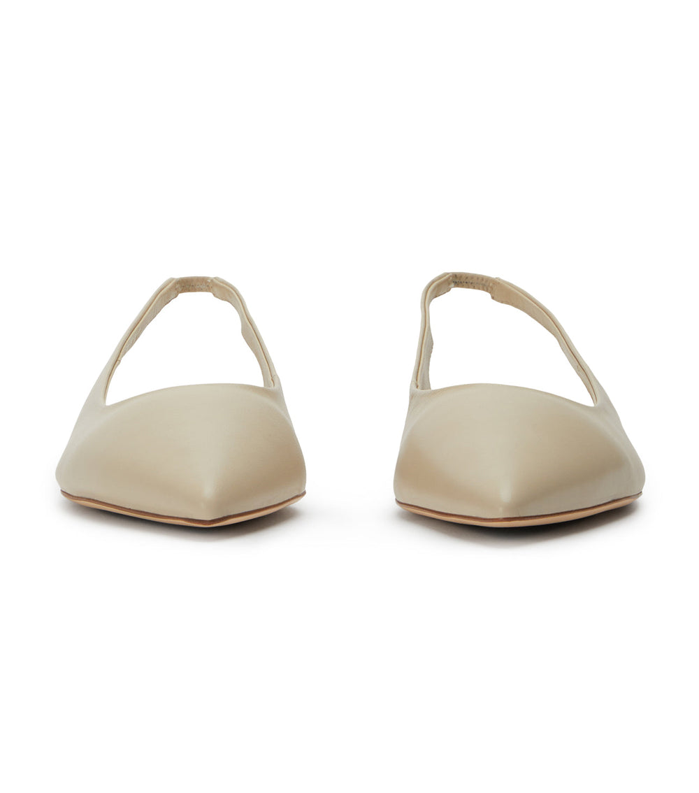 Javier Vanilla Nappa Flats - Tony Bianco On Sale