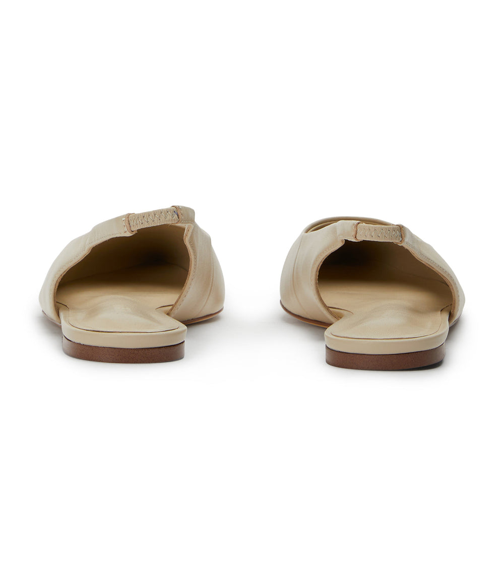 Javier Vanilla Nappa Flats - Tony Bianco On Sale