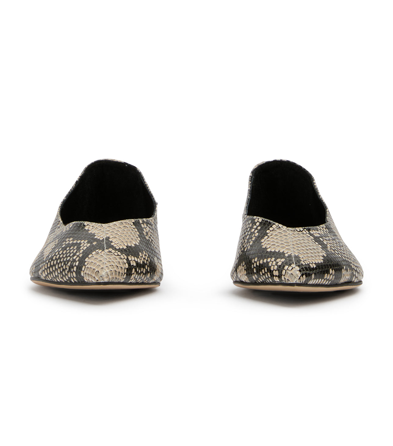 Joop Ecru Snake Flats - Tony Bianco Discount