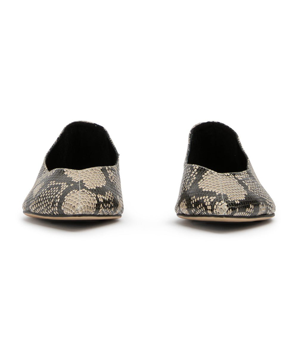 Joop Ecru Snake Flats - Tony Bianco Discount