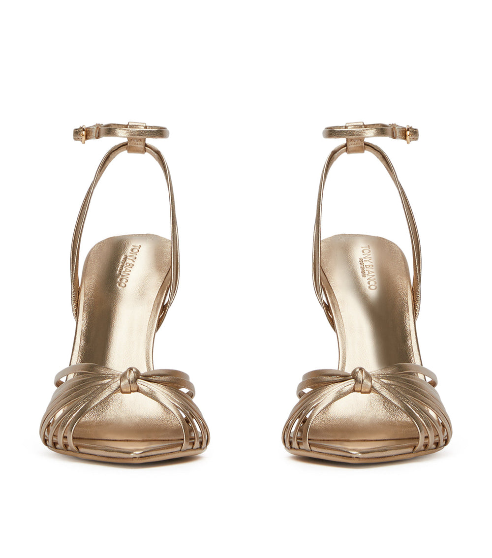 Maxos Amber Nappa Metallic Heels - Tony Bianco US