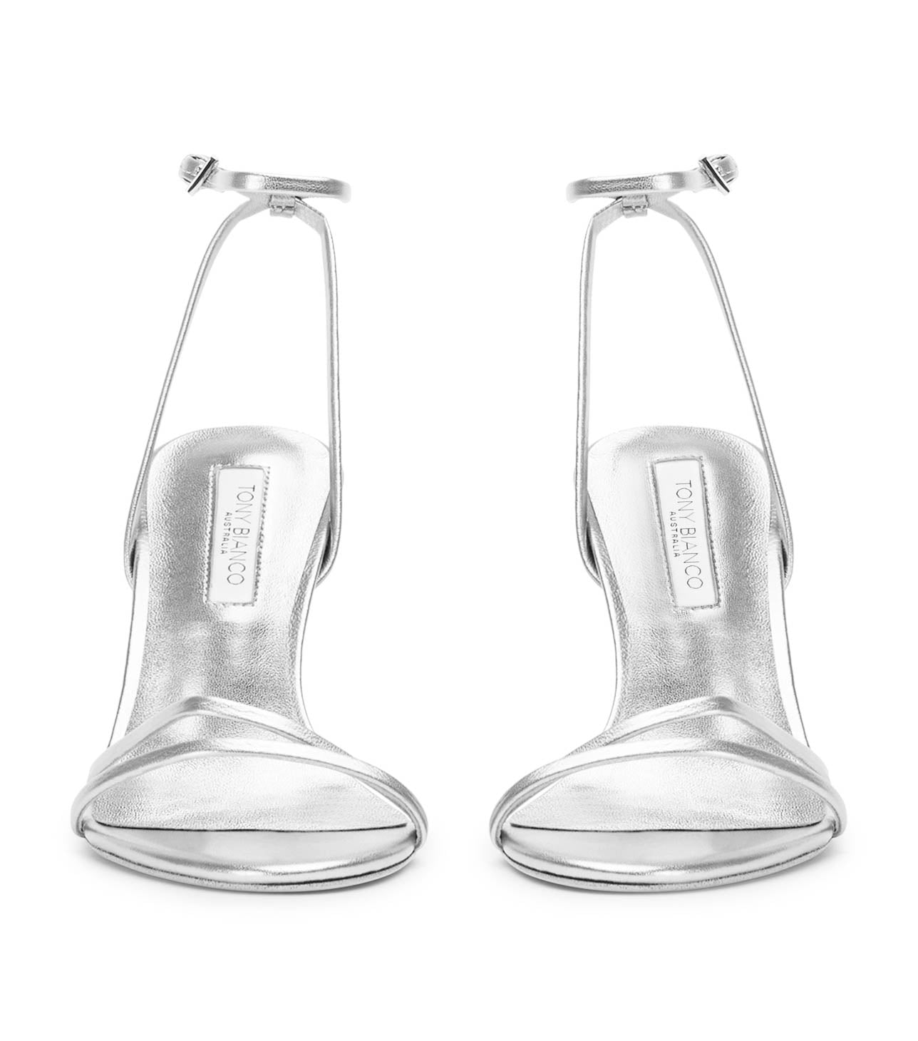 Mariah Silver Nappa Metallic - Tony Bianco Online