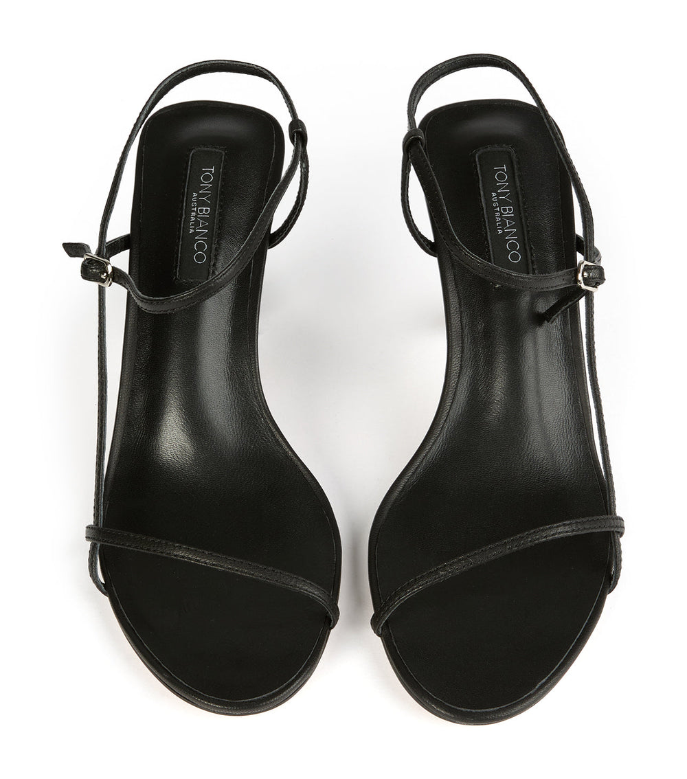 Caprice Black Kid Heels - Tony Bianco US