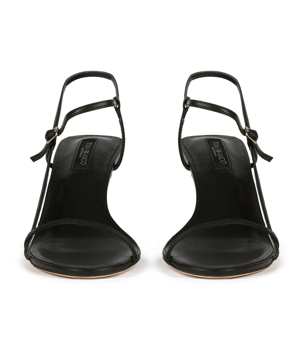 Caprice Black Kid Heels - Tony Bianco US