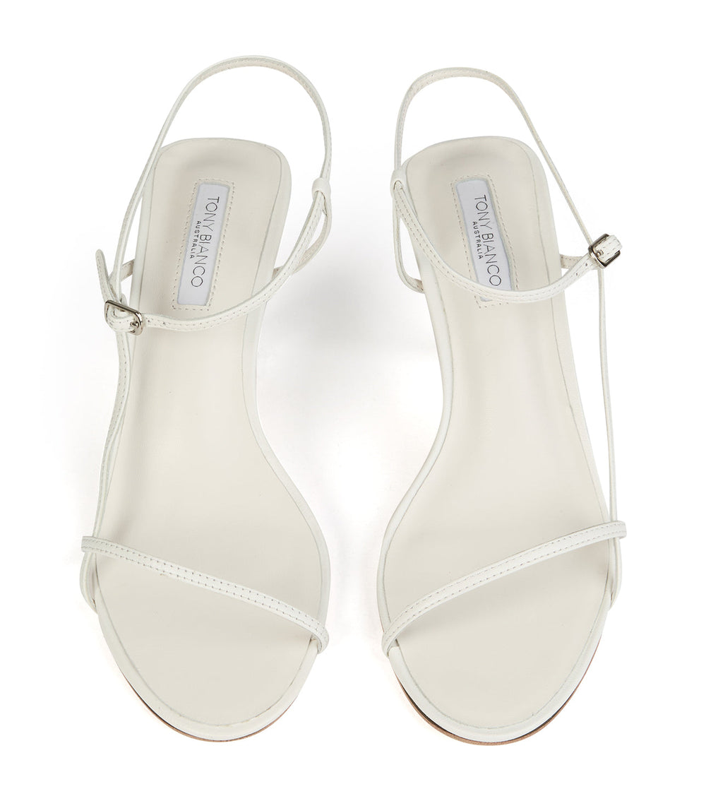 Caprice White Kid Heels - Tony Bianco Online Shop