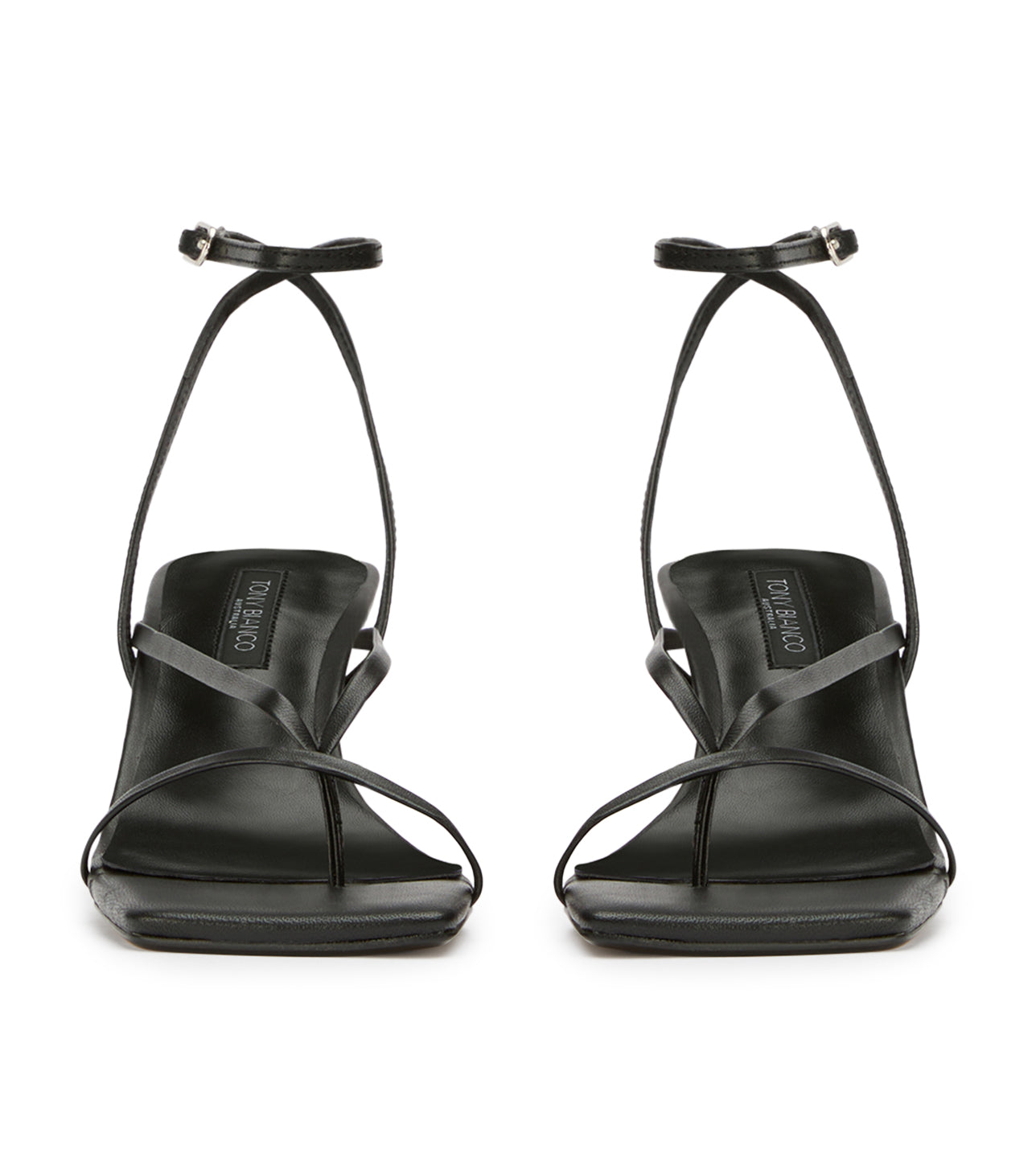 Avi Black Nappa Heels - Tony Bianco US