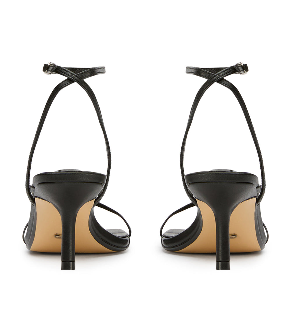 Avi Black Nappa Heels - Tony Bianco US
