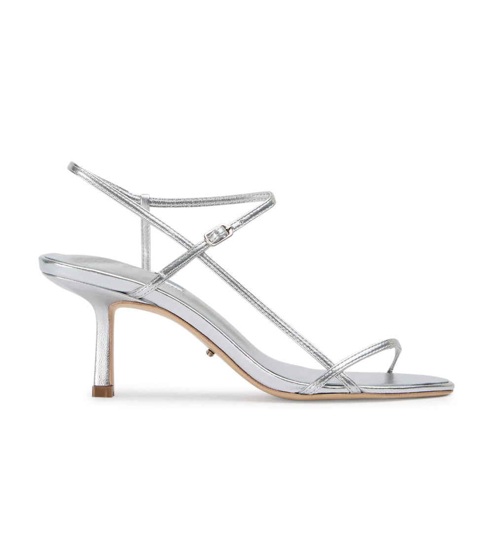 Caprice Silver Nappa Metallic Heels - Tony Bianco Discount