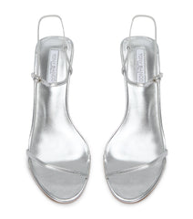 Caprice Silver Nappa Metallic Heels - Tony Bianco Discount