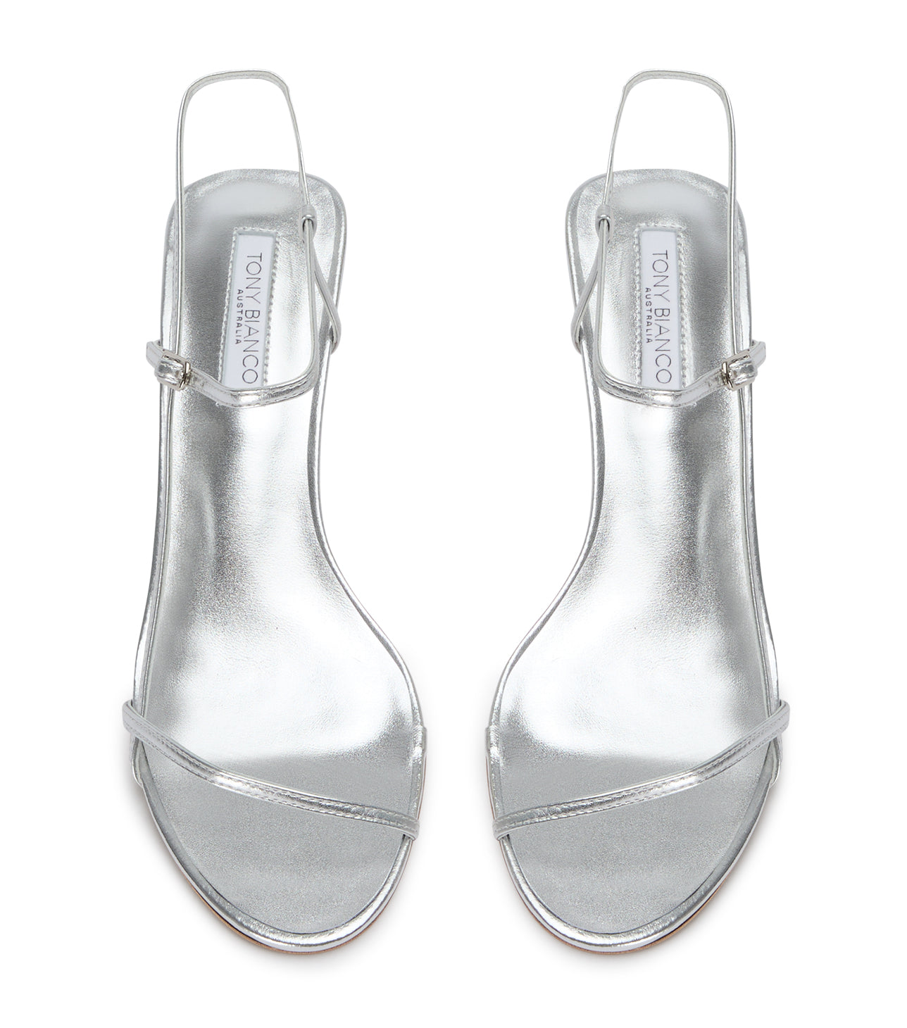 Caprice Silver Nappa Metallic Heels - Tony Bianco Discount
