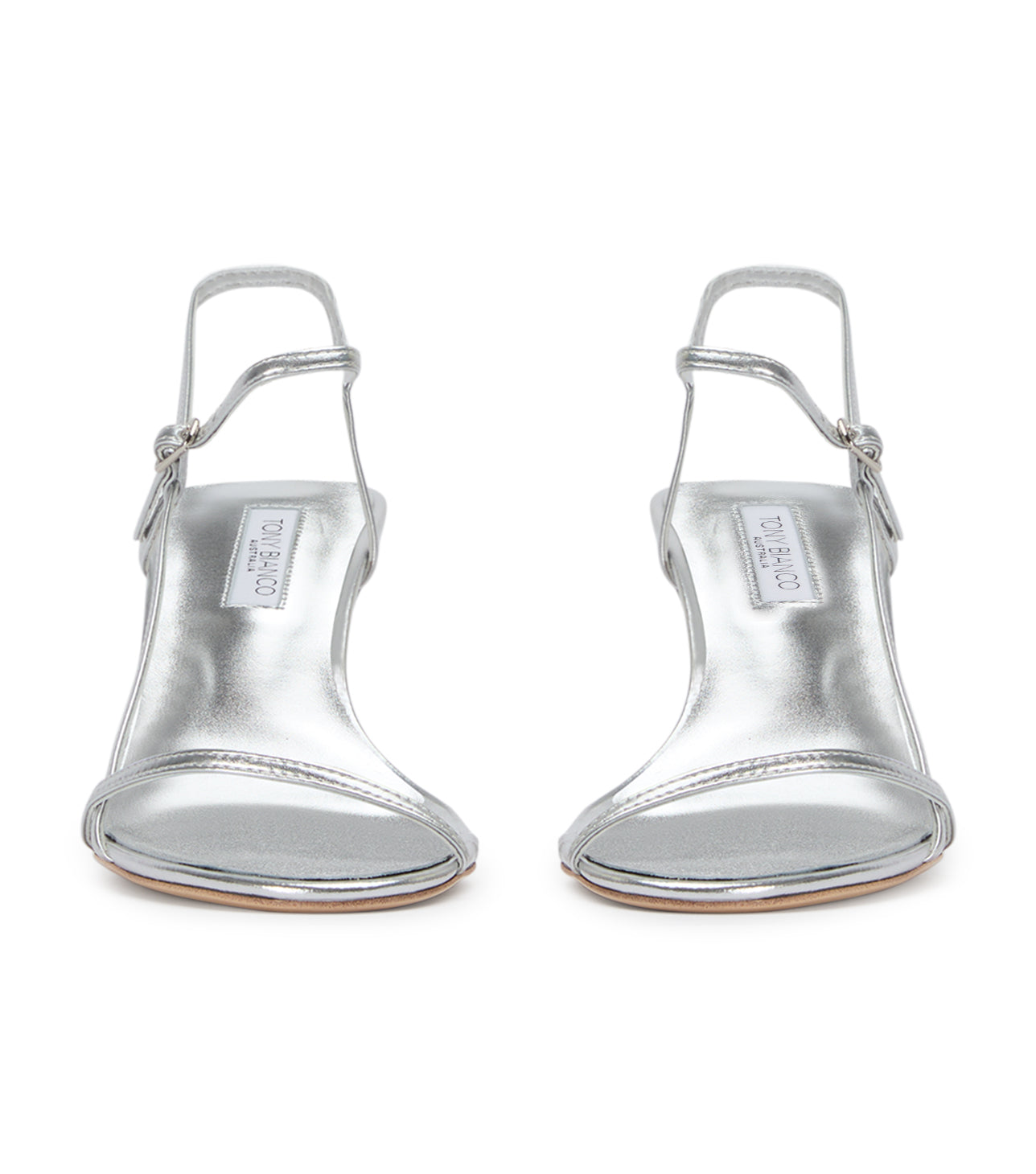 Caprice Silver Nappa Metallic Heels - Tony Bianco Discount