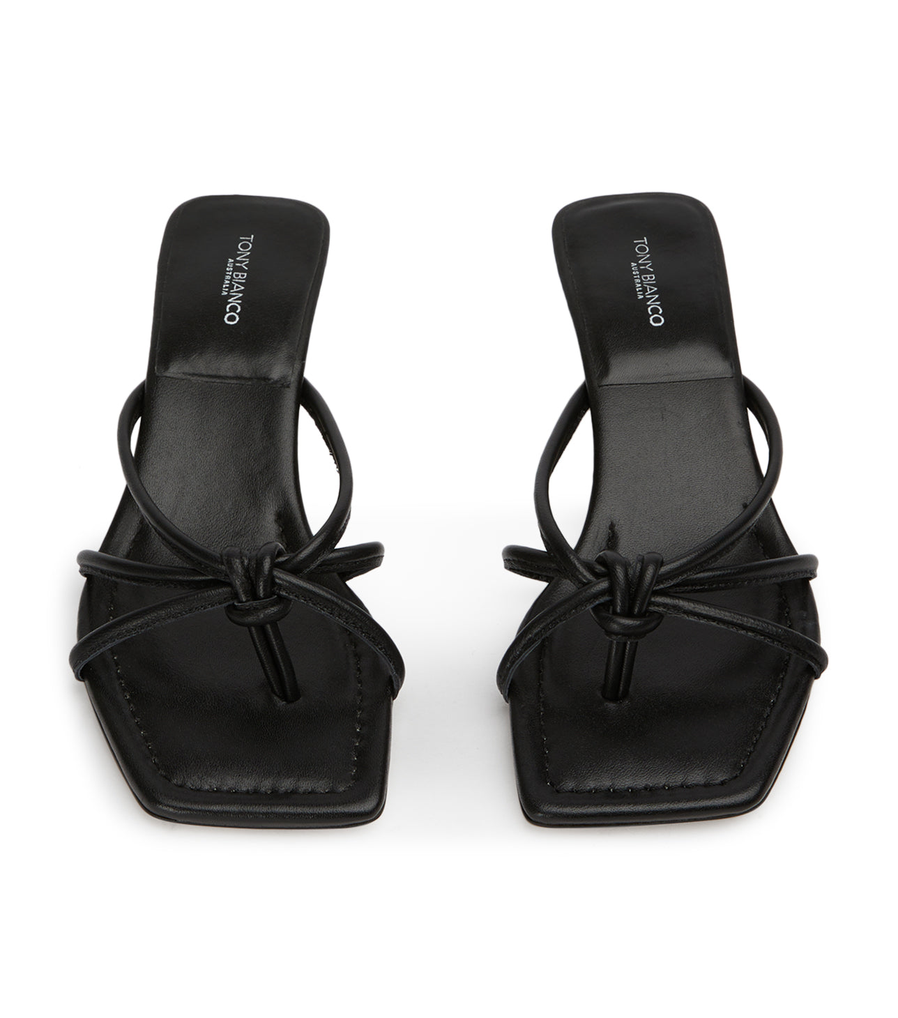 Tuscany Black Nappa Heels - Tony Bianco Online