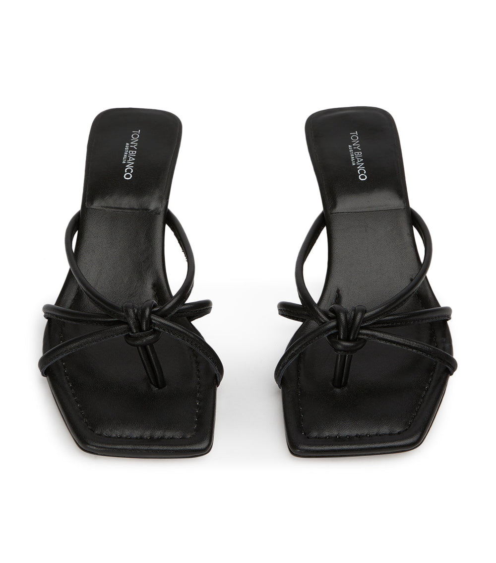 Tuscany Black Nappa Heels - Tony Bianco Online
