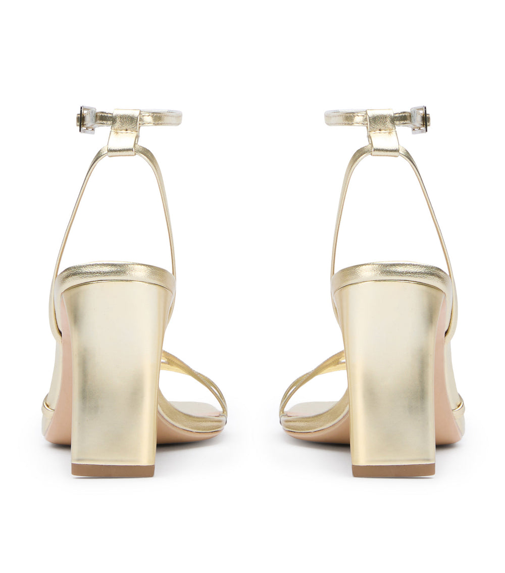 Corso Gold Nappa Metallic Heels - Tony Bianco Online Shop