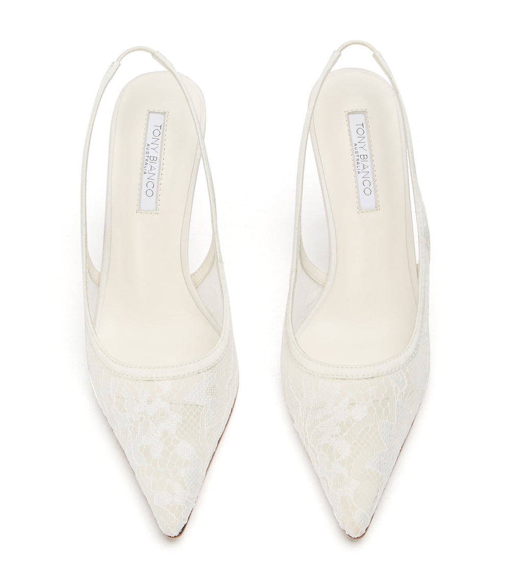 Noni Ivory Brocade - Tony Bianco Outlet