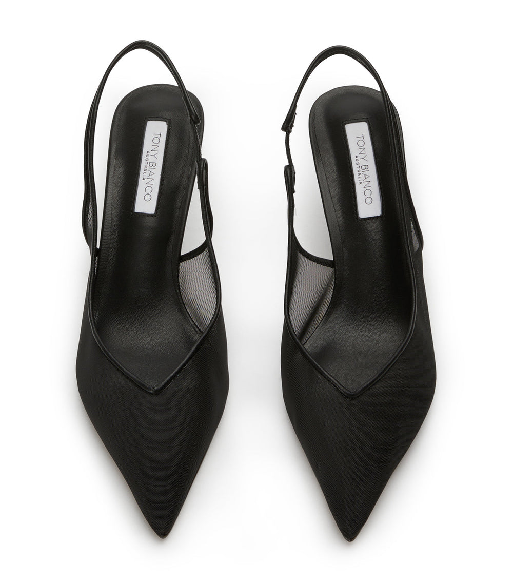 Breeze Black Nylon Heels - Tony Bianco Sale