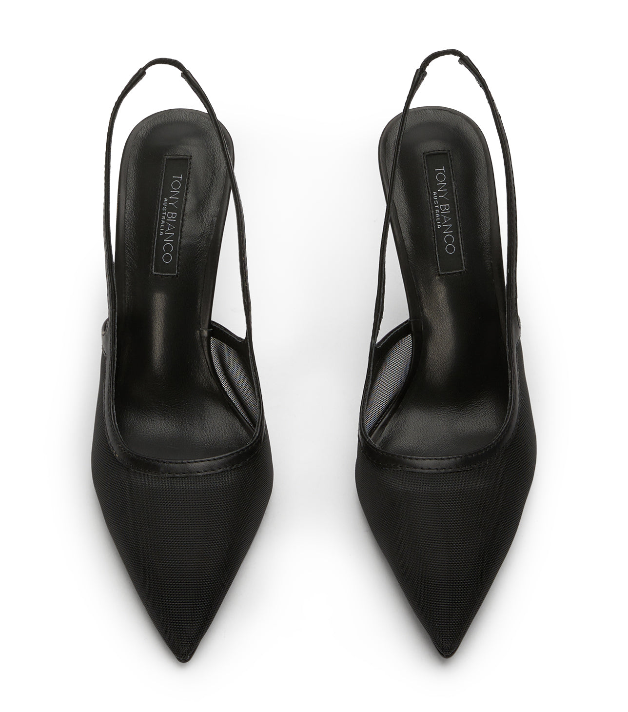 Glide Black Nylon Heels - Tony Bianco For Sale