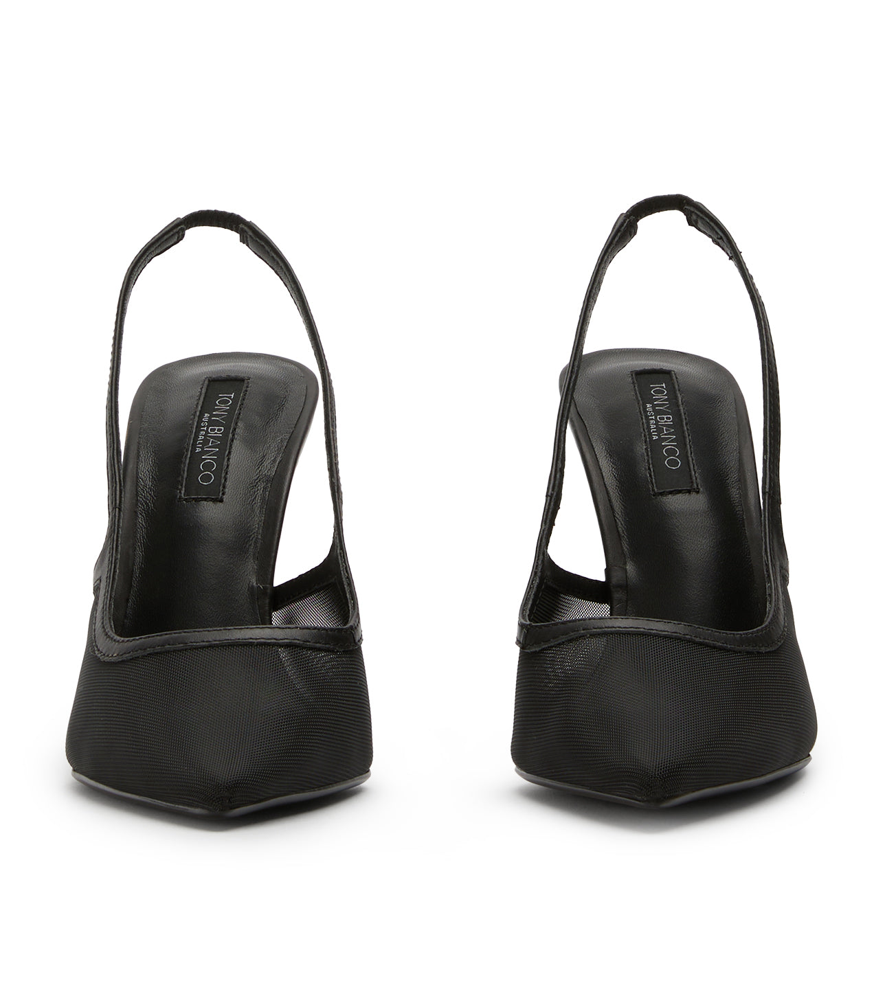Glide Black Nylon Heels - Tony Bianco For Sale
