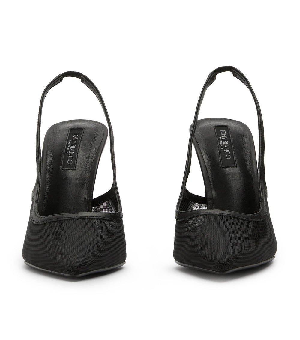 Glide Black Nylon Heels - Tony Bianco For Sale