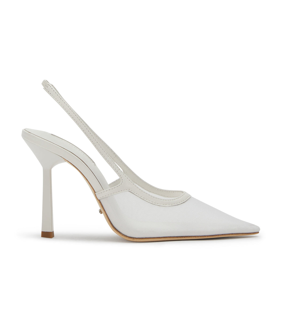 Glide White Nylon Heels - Tony Bianco Outlet