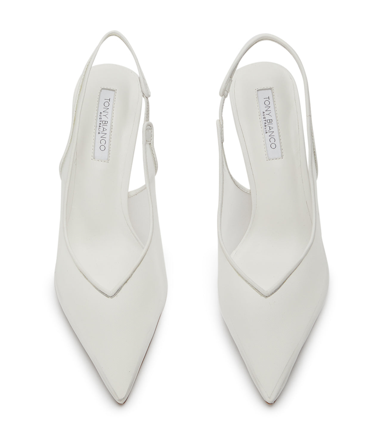Breeze White Nylon Heels - Tony Bianco On Sale