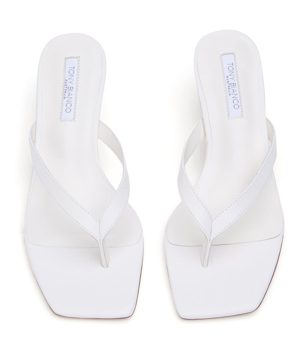 Topaz White Nappa - Tony Bianco Discount
