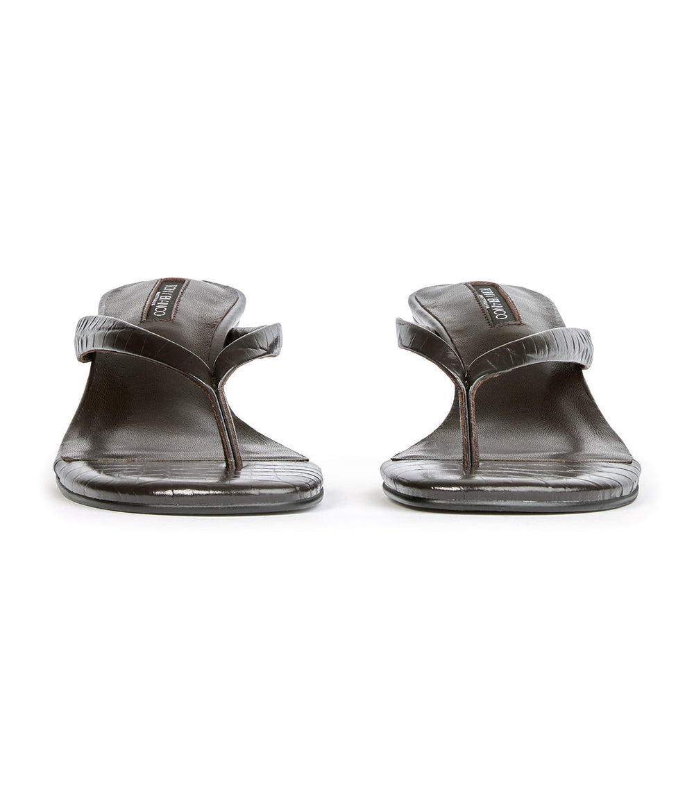 Edgy Choc Croc - Tony Bianco Discount
